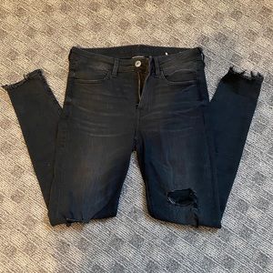AE distressed black jeans